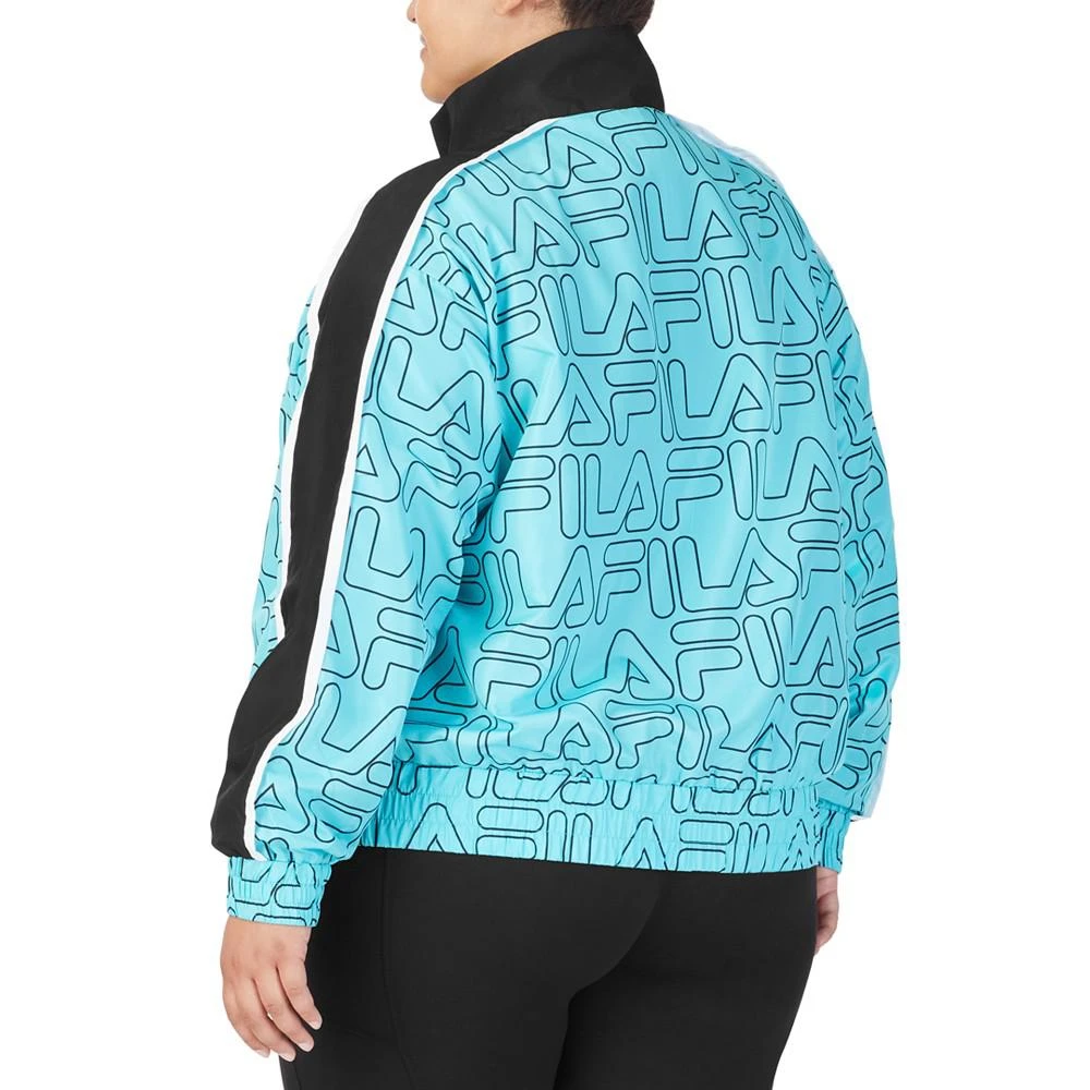 商品Fila|Plus Size Logo Print Zip-Front Jacket,价格¥172,第2张图片详细描述