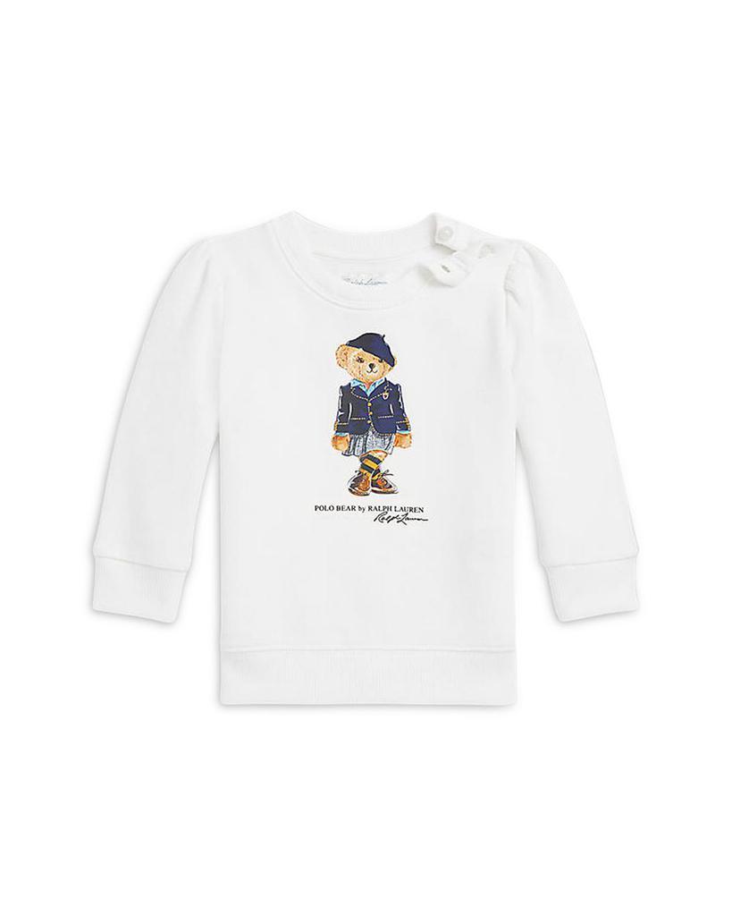 商品Ralph Lauren|Girls' Polo Bear Fleece Sweatshirt - Little Kid, Big Kid,价格¥364-¥389,第1张图片