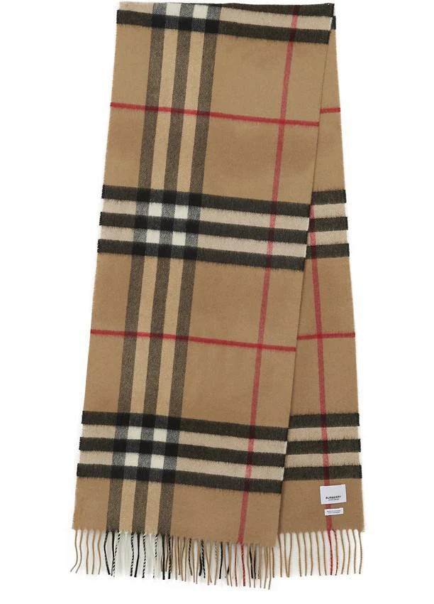 商品Burberry|经典格纹羊绒围巾,价格¥3669,第2张图片详细描述