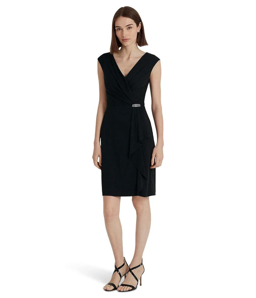 商品Ralph Lauren|Jersey Cap Sleeve Cocktail Dress,价格¥732,第1张图片