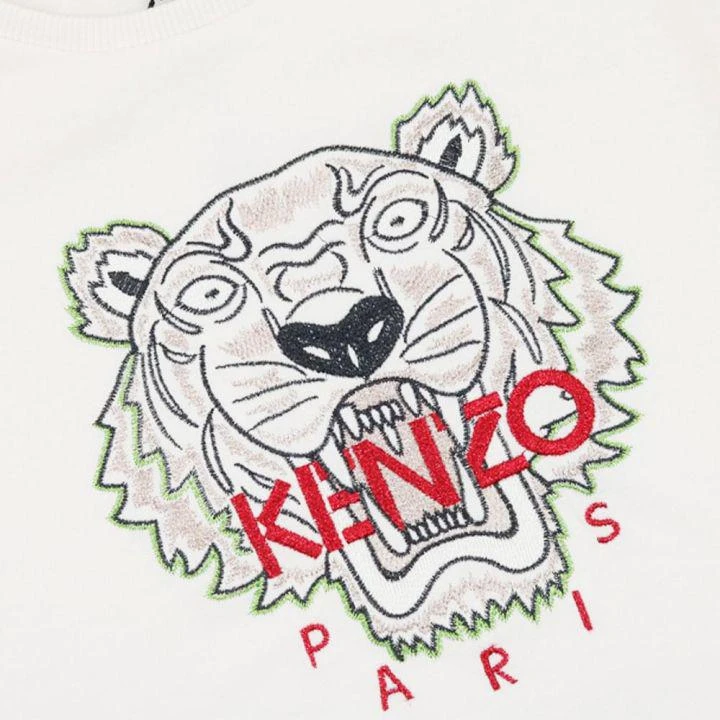 商品Kenzo|Ivory Tiger Logo Cotton T Shirt,价格¥297,第2张图片详细描述