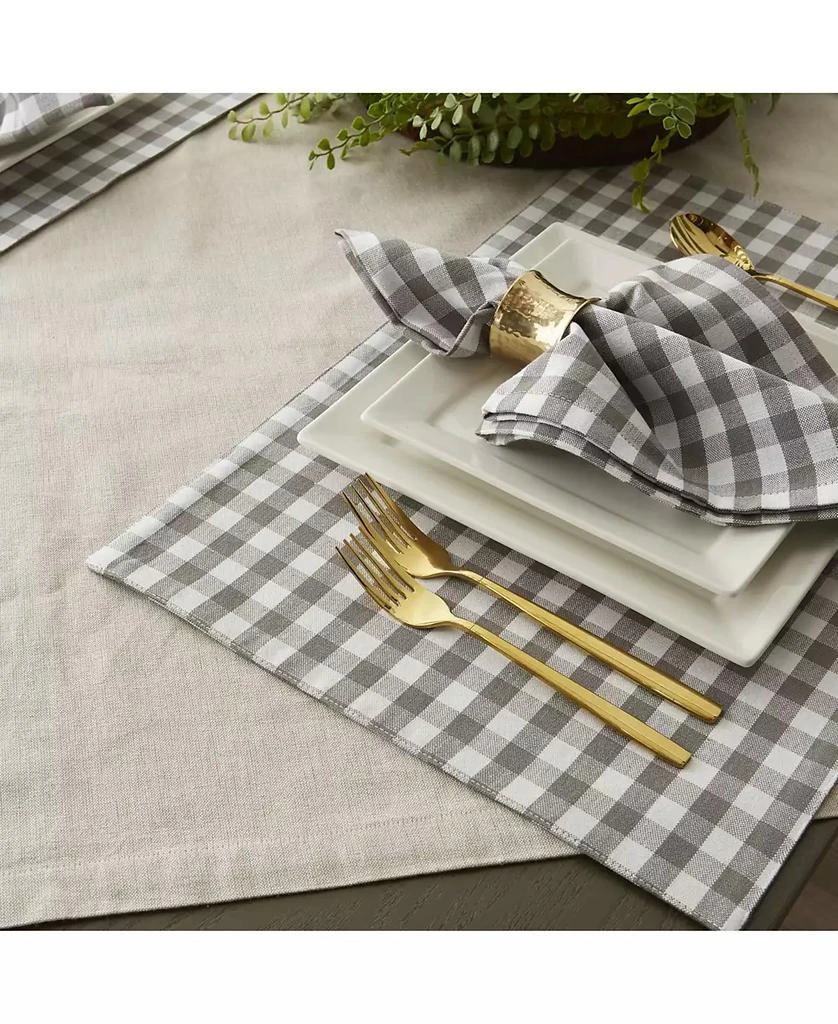 商品Design Imports|Design Import Reversible Gingham - Buffalo Check Placemat Set,价格¥175,第5张图片详细描述