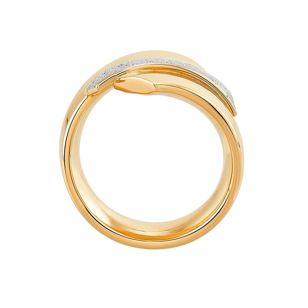 商品Italian Gold|Polished Bypass Glitter Enamel Ring in 10K Yellow Gold,价格¥4471,第3张图片详细描述