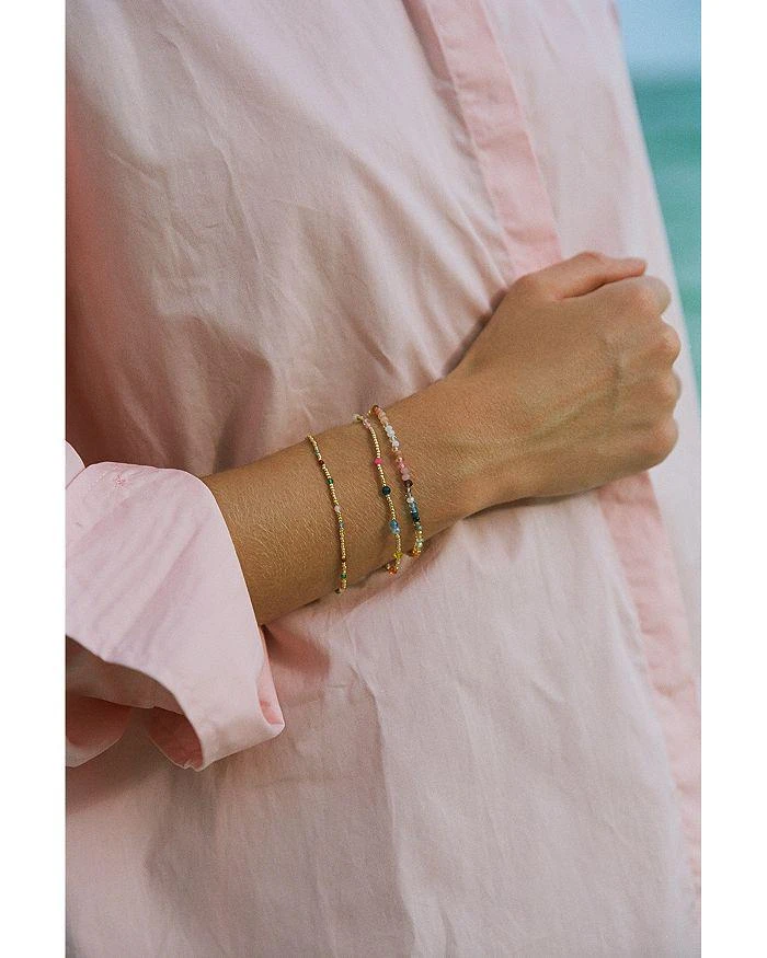 商品Anni Lu|Ocean Breeze Beaded Bracelet in 18K Gold Plated,价格¥588,第2张图片详细描述