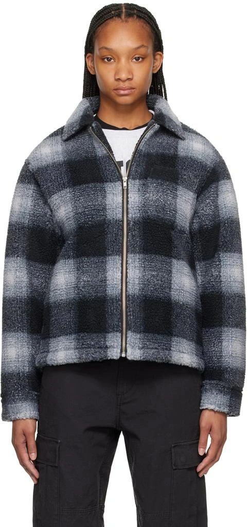 商品STUSSY|Black & Gray Check Jacket,价格¥817,第1张图片