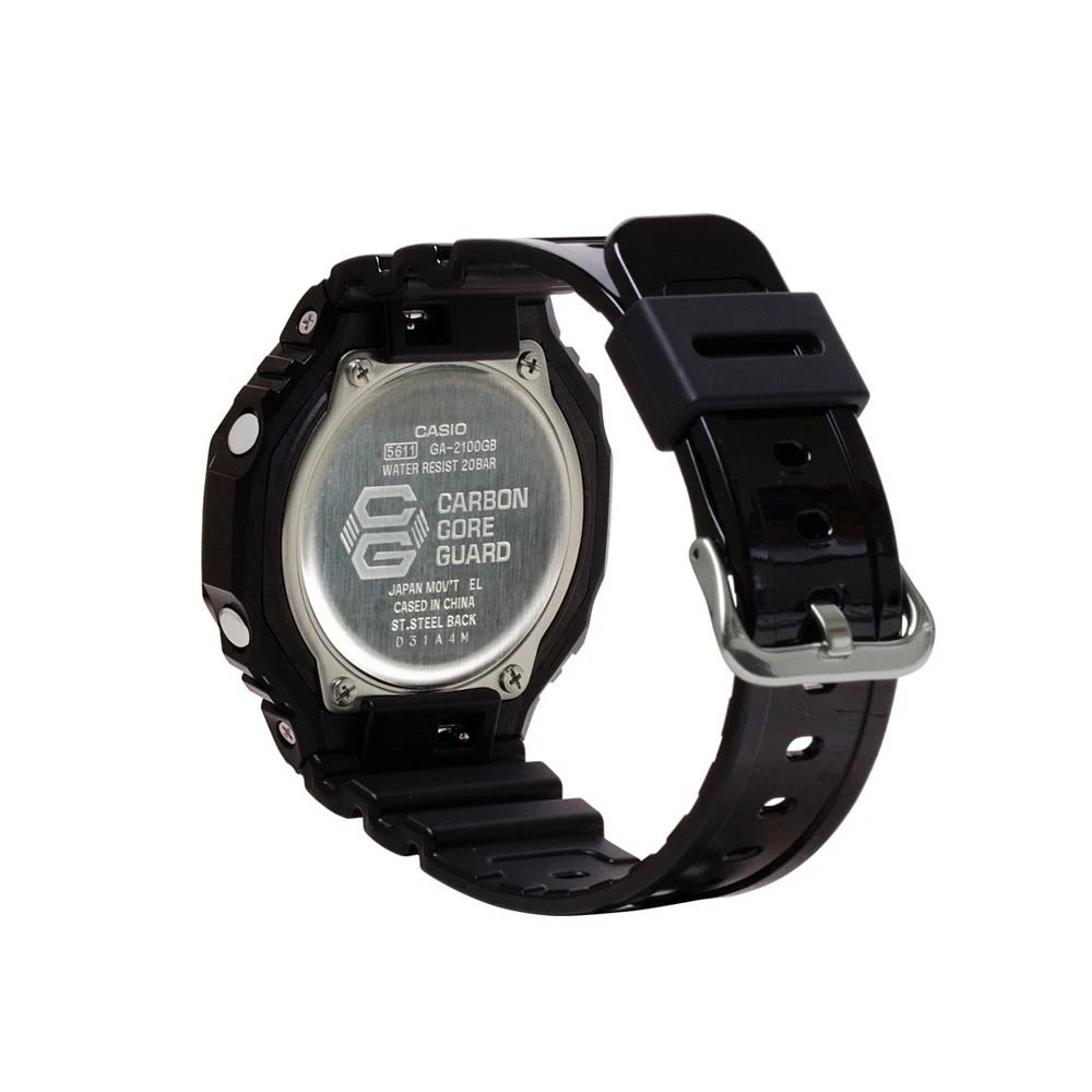 商品G-Shock|Men's Two-Hand Quartz Analog Digital Black Resin Watch, 45.4mm, GA2100GB-1A,价格¥976,第3张图片详细描述