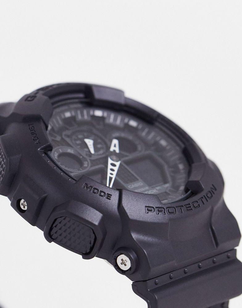 Casio G Shock silicone watch in black商品第3张图片规格展示