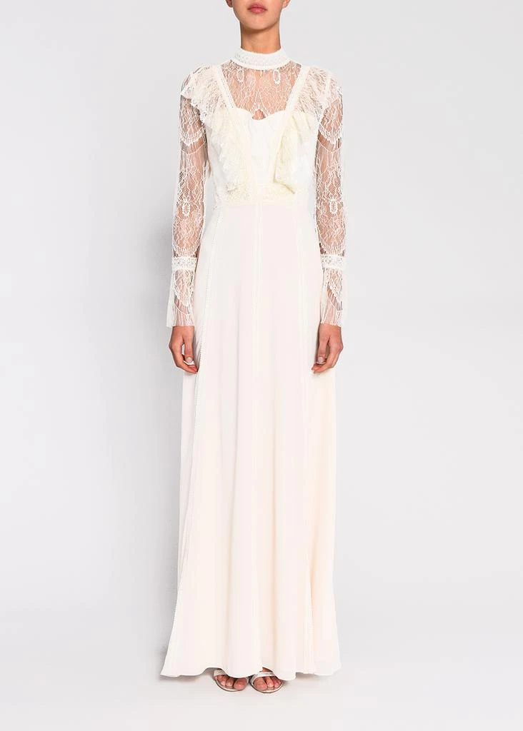 商品True Decadence|True decadence cream lace long sleeve maxi dress,价格¥879,第4张图片详细描述