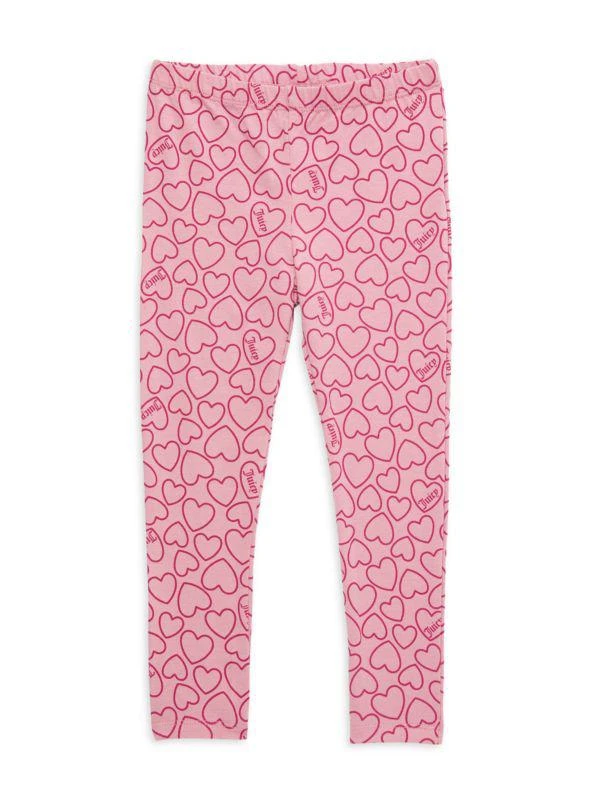 商品Juicy Couture|Little Girl’s 2-Piece Faux Shearling Pullover & Heart Leggings Set,价格¥135,第3张图片详细描述