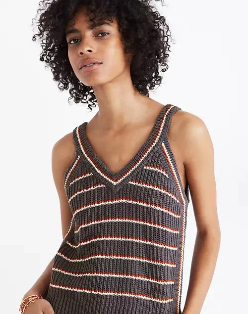 商品Madewell|Stockton Sweater Tank in Stripe,价格¥277,第1张图片