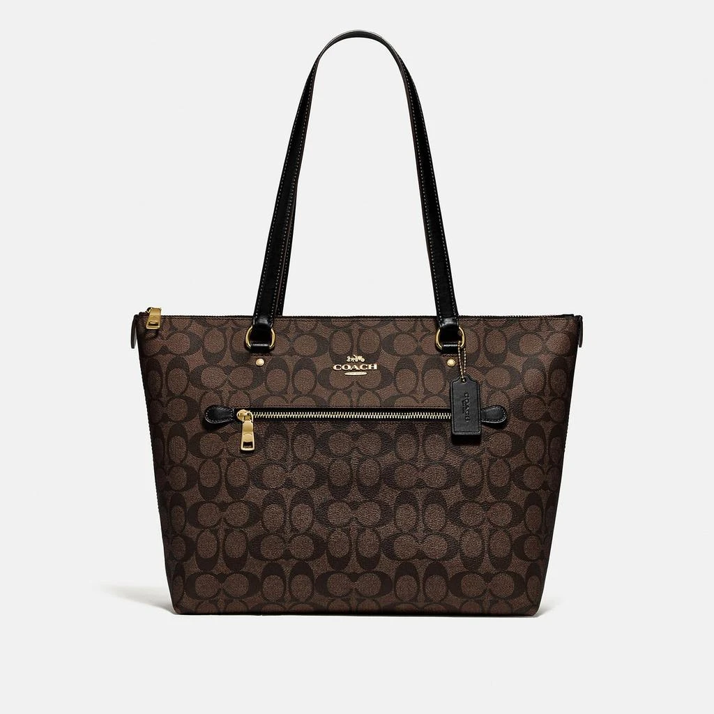 Coach Outlet Coach Outlet Gallery Tote In Signature Canvas 6