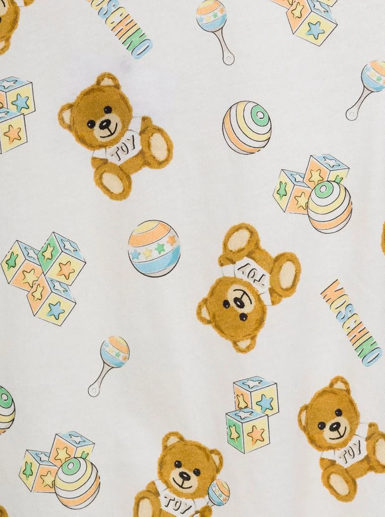 商品Moschino|Moschino Set Of Two Coordinated Onesie With Teddy Bear Print In Cotton Baby,价格¥1330,第3张图片详细描述