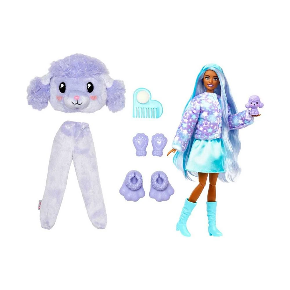 商品Barbie|Cutie Reveal Cozy Cute Tees Series Doll - Purple Poodle,价格¥93,第3张图片详细描述