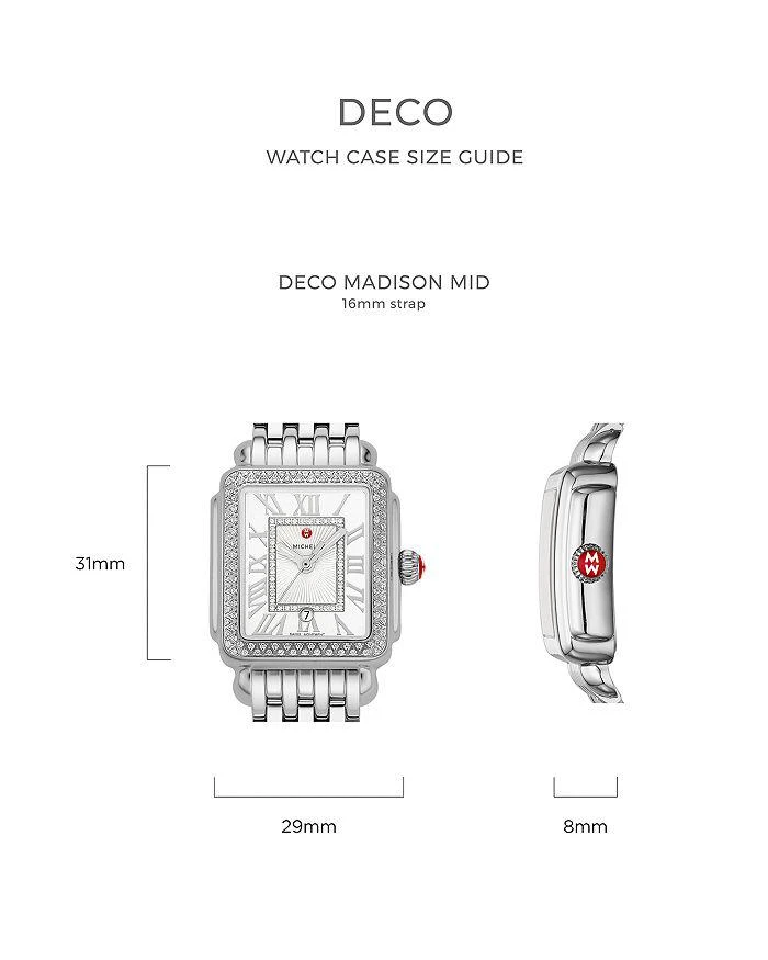 商品Michele|Deco Madison Mid Watch, 29x31mm,价格¥11873,第3张图片详细描述