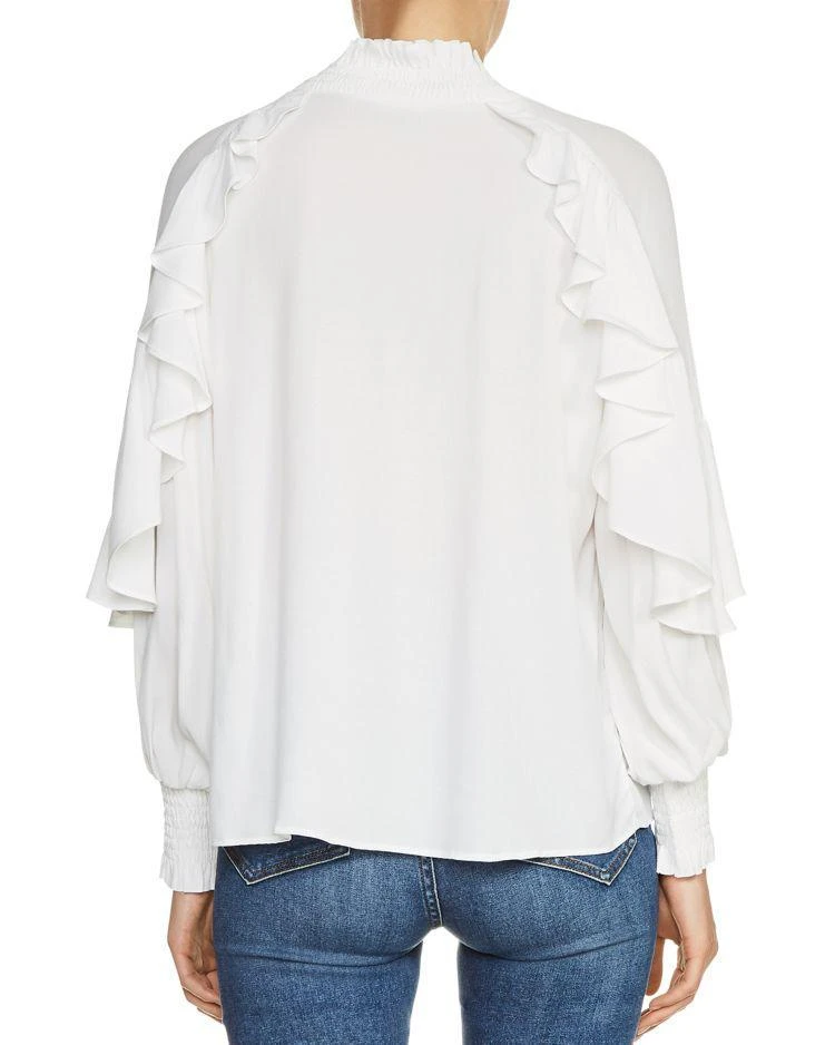 商品Maje|Lisso Ruffle Trim Top,价格¥1092,第2张图片详细描述