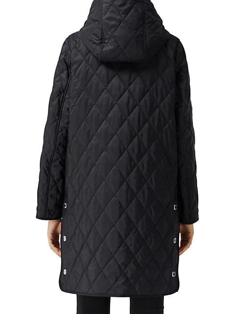 商品Burberry|Roxby Quilted Canvas Logo Coat,价格¥11397,第7张图片详细描述