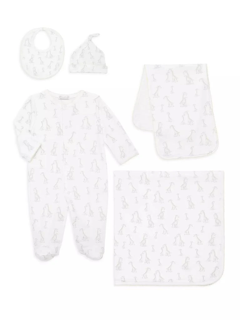 商品Kissy Kissy|Baby's 5-Piece Footie, Burp Cloth, Blanket, Hat & Bib Set,价格¥815,第1张图片