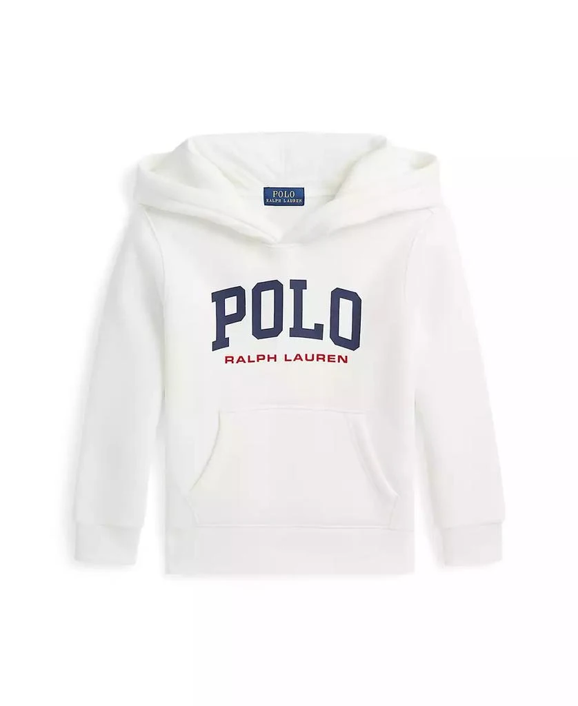 商品Ralph Lauren|Toddler and Little Boys Logo Fleece Hoodie Sweatshirt,价格¥531,第1张图片