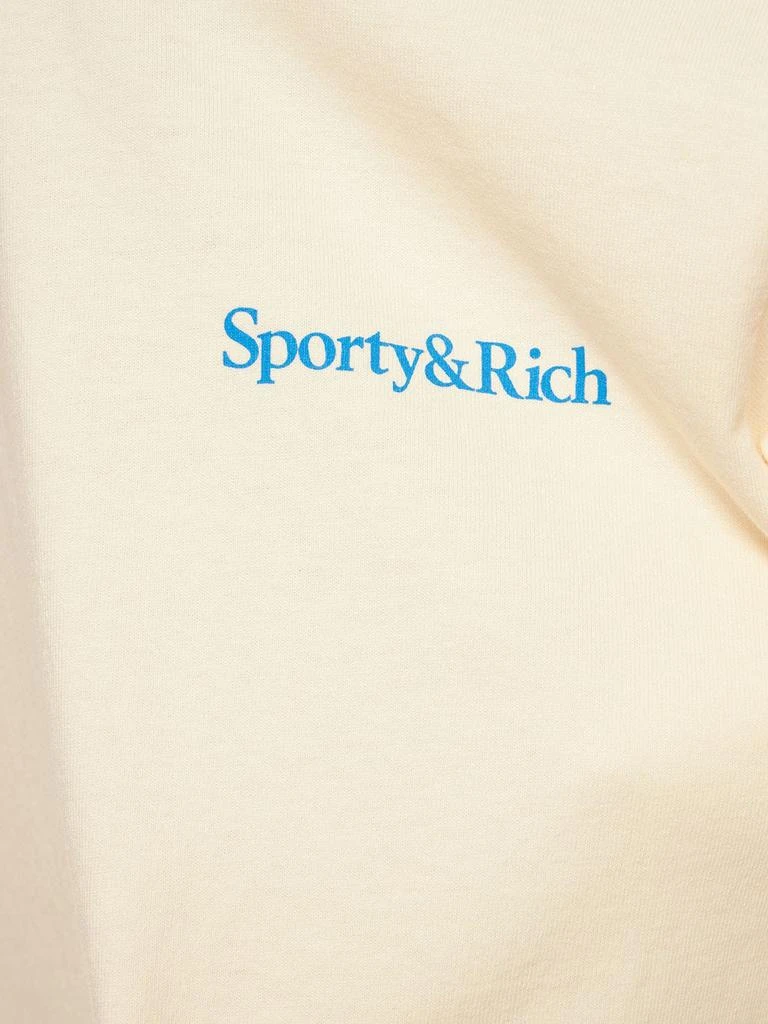 商品Sporty & Rich|Health Is Wealth Cotton T-shirt,价格¥428,第3张图片详细描述