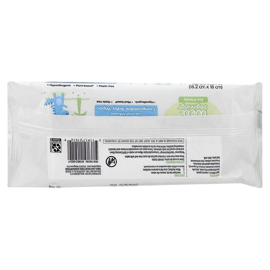 商品Well Beginnings|Baby Eco Friendly Disposable Diaper Wipes,价格¥12,第3张图片详细描述