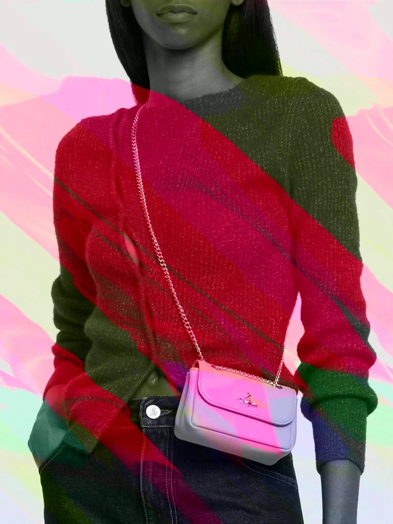商品Vivienne Westwood|Small Saffiano Leather Shoulder Bag,价格¥2266,第1张图片