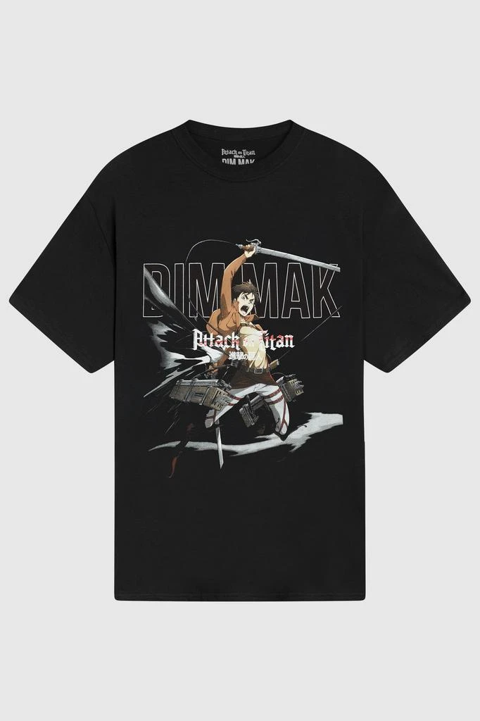 商品Dim Mak|Dim Mak x Attack on Titan - Eren Tee - Black,价格¥284,第1张图片