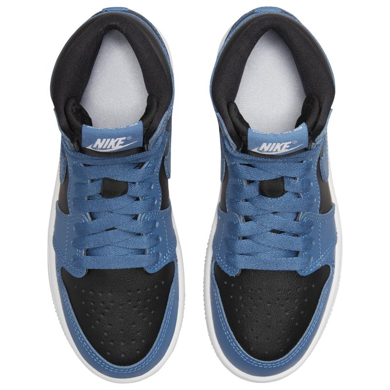 幼童 Air Jordan 1 High OG 休闲鞋 黑蓝色商品第4张图片规格展示