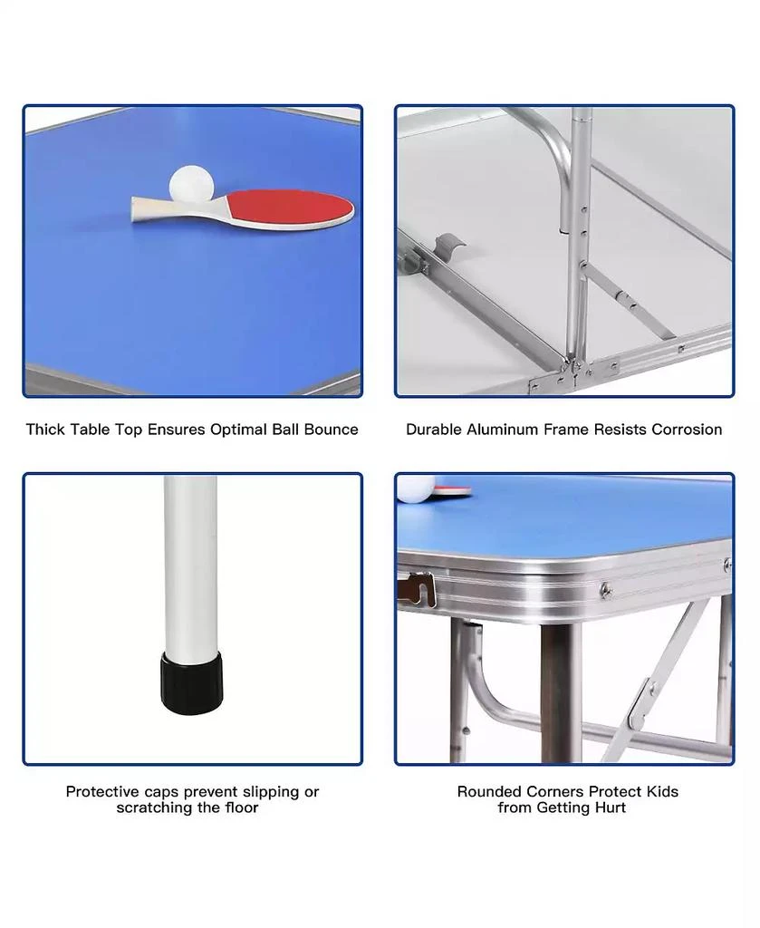 60'' Portable Table Tennis Ping Pong Folding Table 商品