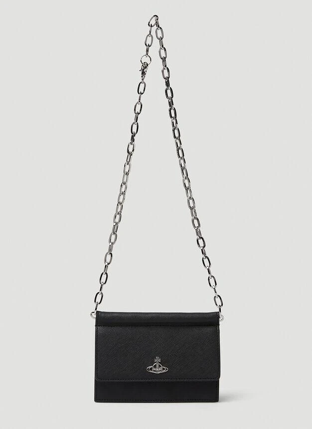 商品Vivienne Westwood|Biogreen Shoulder Bag in Black,价格¥1419,第1张图片