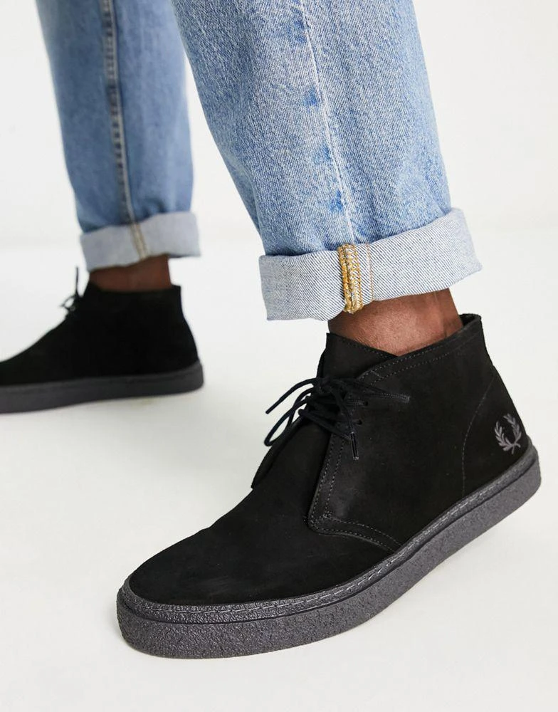 商品Fred Perry|Fred Perry Hawley suede desert boots in black,价格¥815,第4张图片详细描述