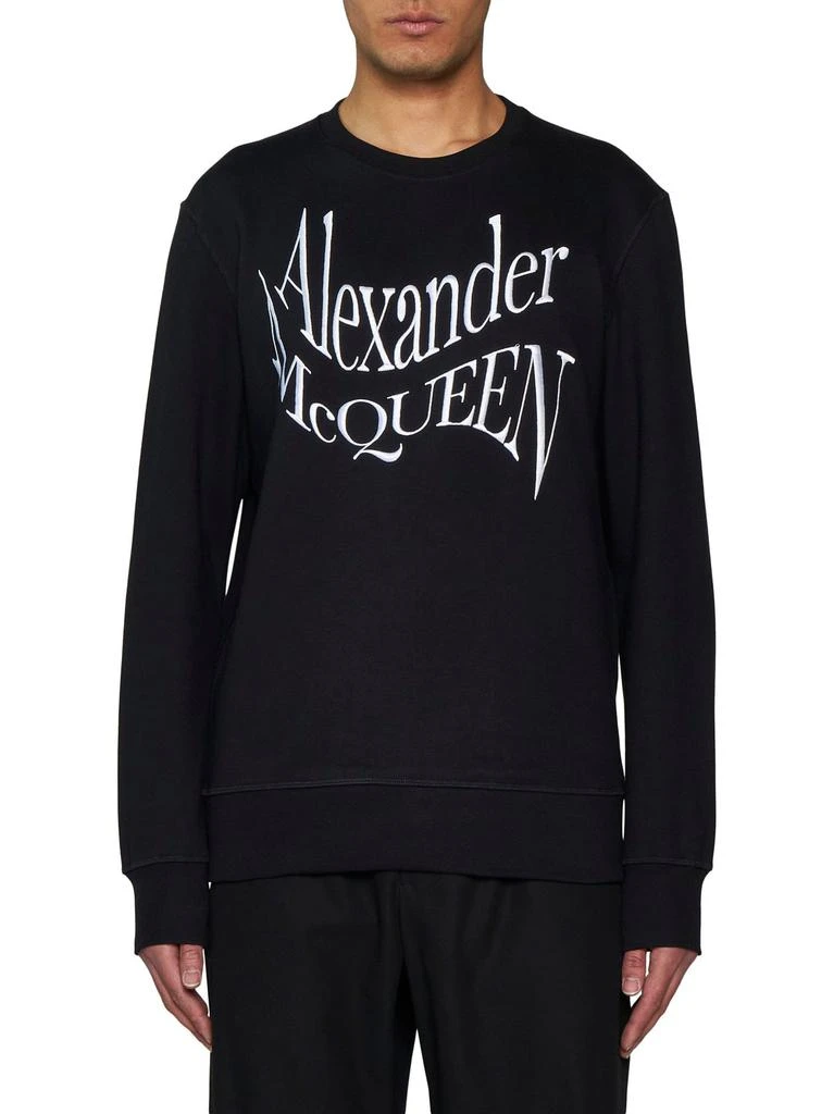 商品Alexander McQueen|Alexander McQueen Warped Logo Sweatshirt,价格¥3100,第2张图片详细描述
