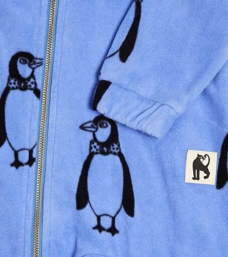 商品Mini Rodini|婴幼儿 — Penguin抓绒连身衣,价格¥576,第3张图片详细描述
