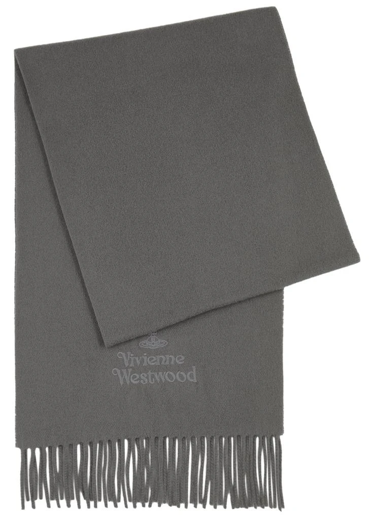 商品Vivienne Westwood|Logo-embroidered wool scarf,价格¥895,第1张图片