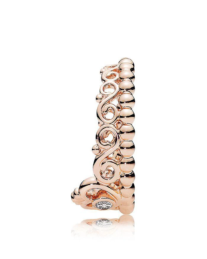 商品PANDORA|公主皇冠玫瑰金戒指,价格¥337,第3张图片详细描述