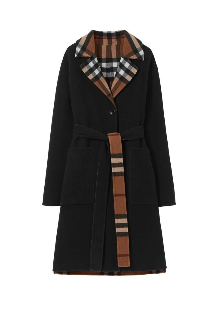 商品Burberry|Check wool reversible coat.,价格¥25818,第1张图片