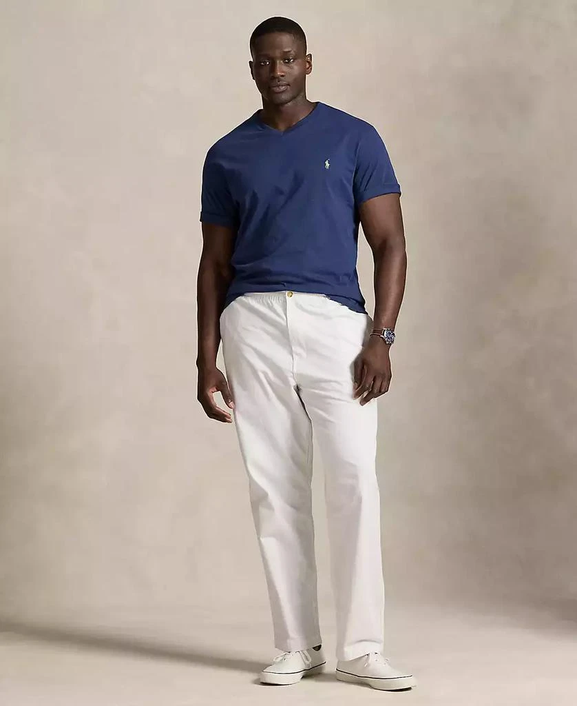 商品Ralph Lauren|Men's Big & Tall Jersey V-Neck T-Shirt,价格¥437,第3张图片详细描述