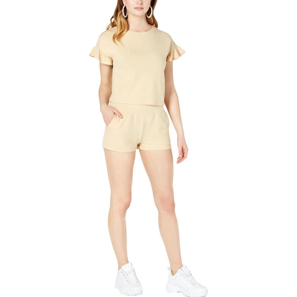 商品Material Girl|Material Girl Womens Juniors Cut Out Tie Back Crop Top,价格¥39,第1张图片