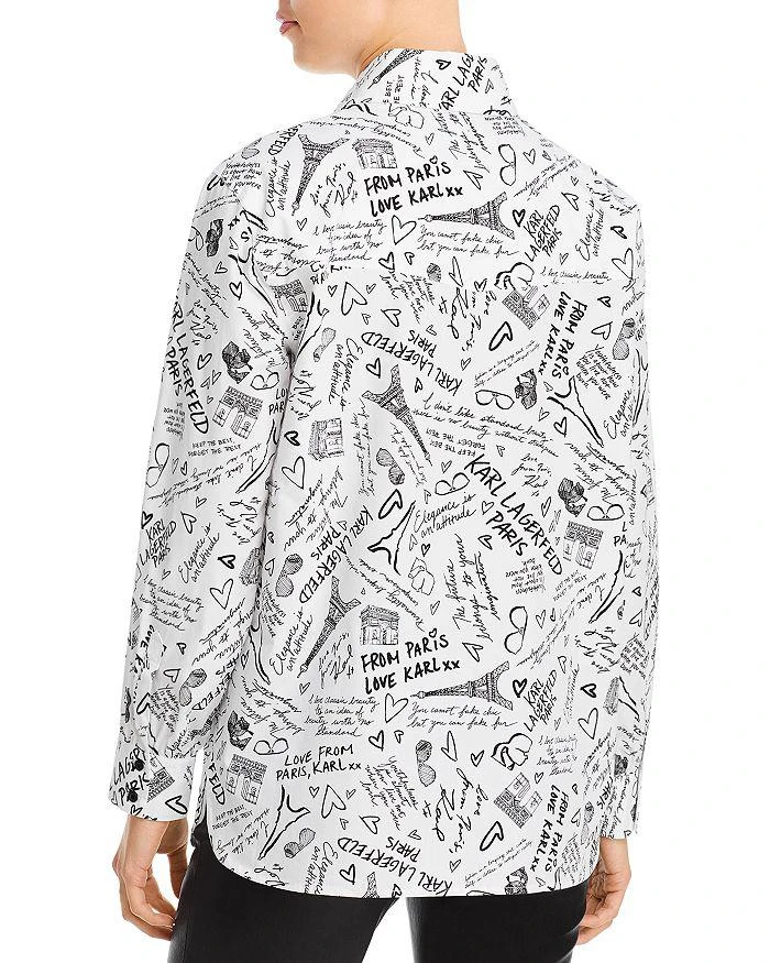 商品Karl Lagerfeld Paris|Cotton Printed Shirt,价格¥469,第2张图片详细描述