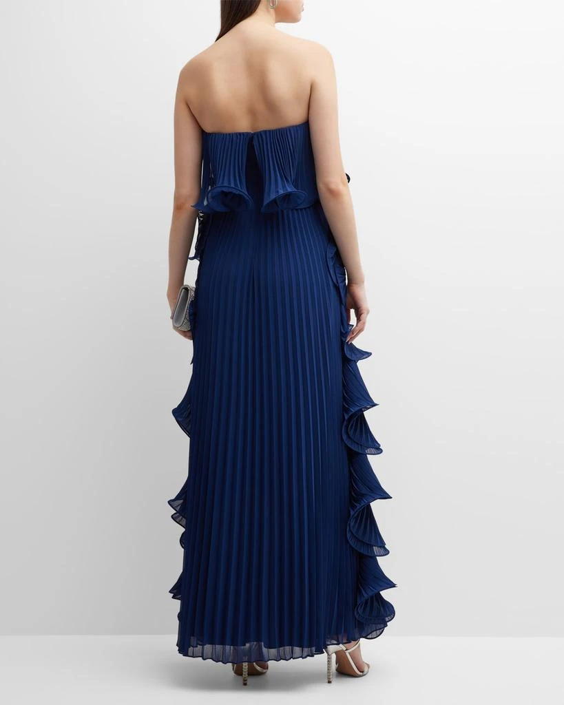 Strapless Pleated Ruffle Gown 商品