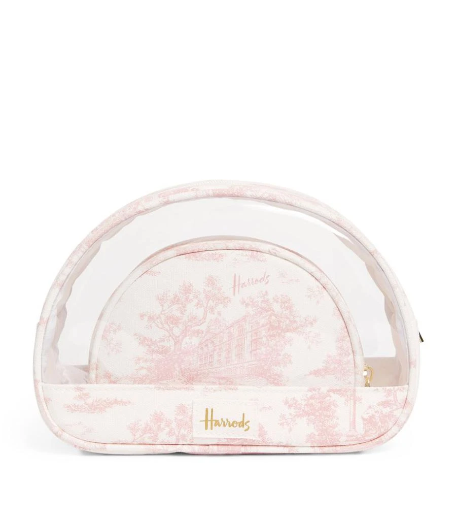 商品Harrods|Toile Cosmetic Bag (Set of 2),价格¥294,第1张图片