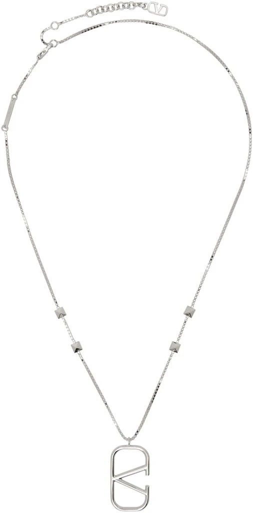 商品Valentino|Silver VLogo Signature Necklace,价格¥2871,第1张图片