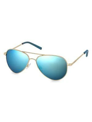 商品Polaroid|56MM Aviator Sunglasses,价格¥321,第2张图片详细描述