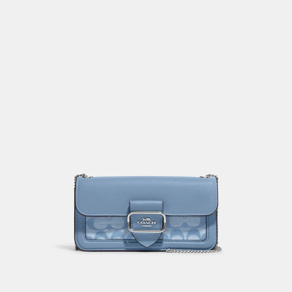 商品Coach|Coach Outlet Morgan Crossbody In Signature Chambray,价格¥1135,第1张图片