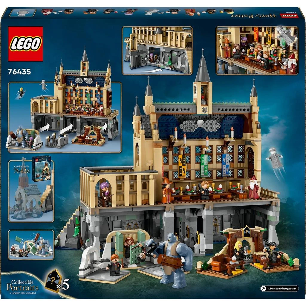 商品LEGO|LEGO Harry Potter Hogwarts Castle: The Great Hall Set 76435,价格¥1901,第4张图片详细描述