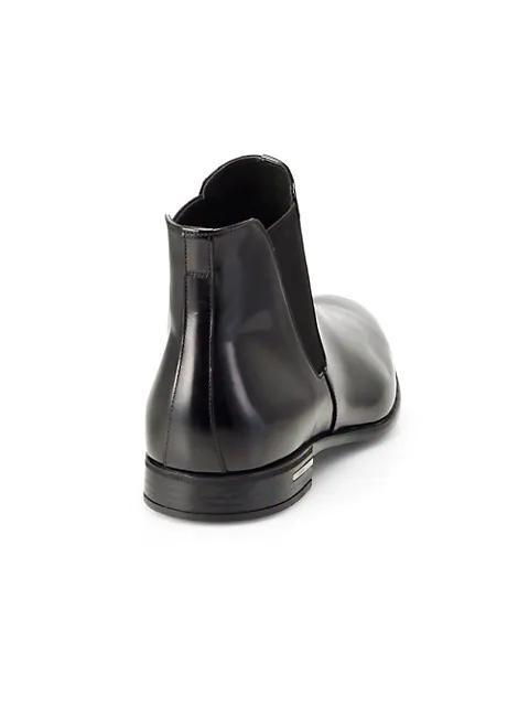 商品Prada|Spazz Leather Chelsea Boots,价格¥5486,第4张图片详细描述