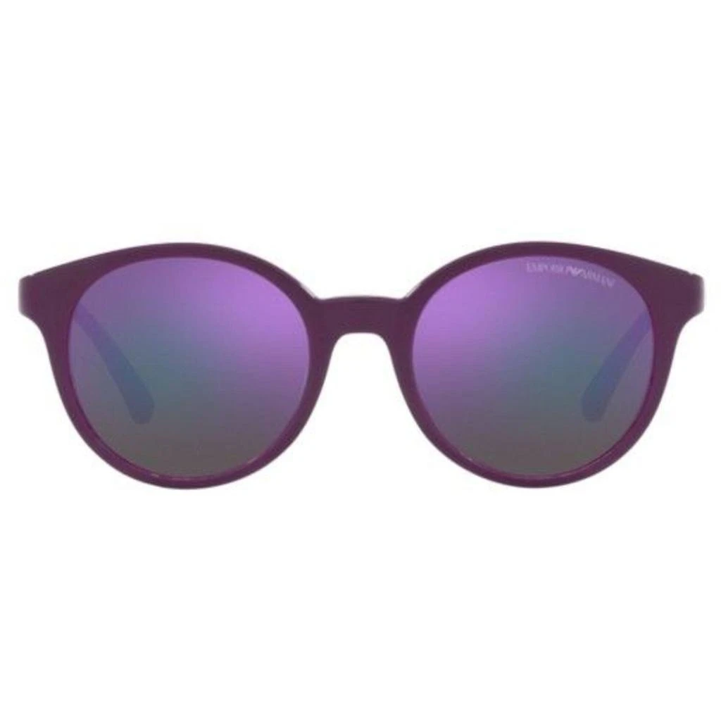 商品Emporio Armani|Emporio Armani Women's Sunglasses - Violet Round Frame Purple Lens | 4185 51154V,价格¥385,第3张图片详细描述