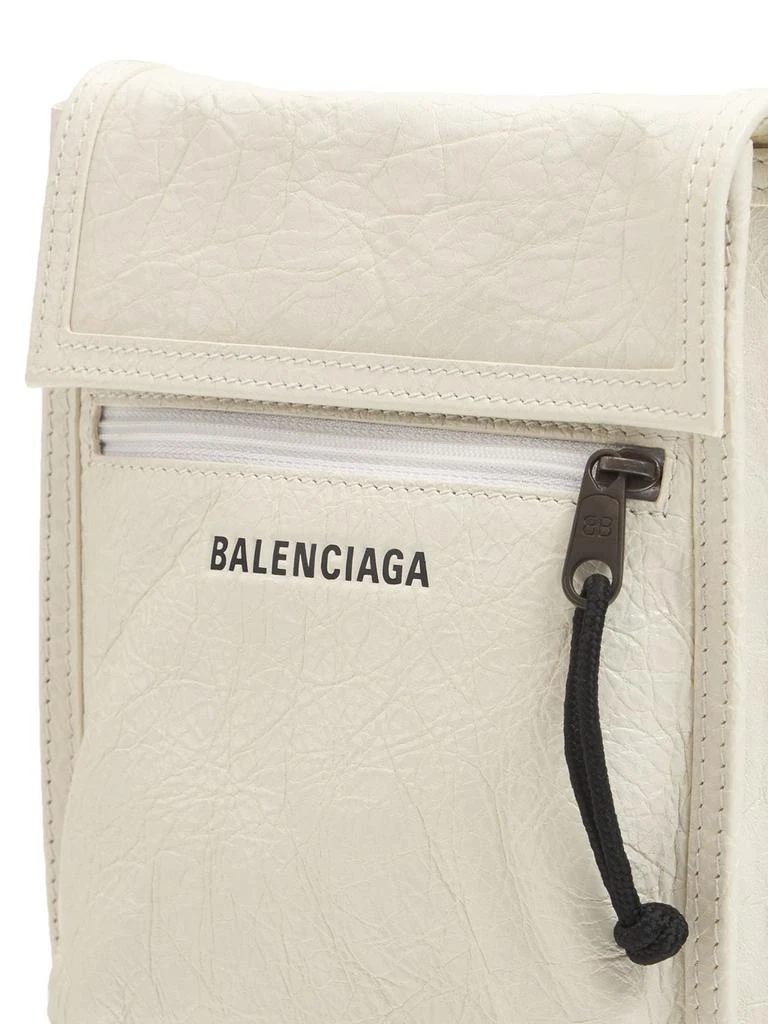 商品Balenciaga|Small Explorer Leather Pouch W/ Strap,价格¥6196,第4张图片详细描述