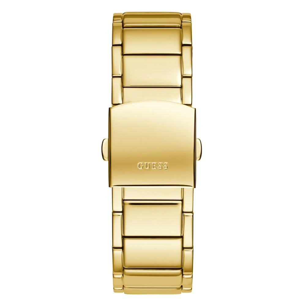 商品GUESS|Men's Gold-Tone Stainless Steel Bracelet, Multi-Function Watch, 43mm,价格¥737,第3张图片详细描述