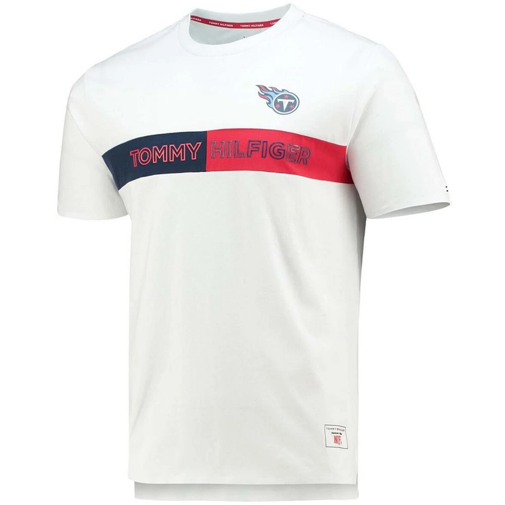 商品Tommy Hilfiger|Men's White Tennessee Titans Core T-shirt,价格¥377,第3张图片详细描述