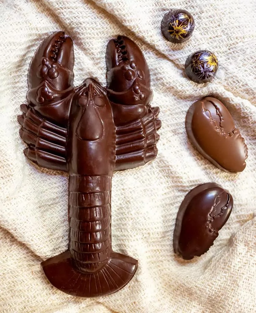 商品Bixby Chocolate|Lobster Dinner Dark Chocolate, 5 Piece Set,价格¥451,第4张图片详细描述